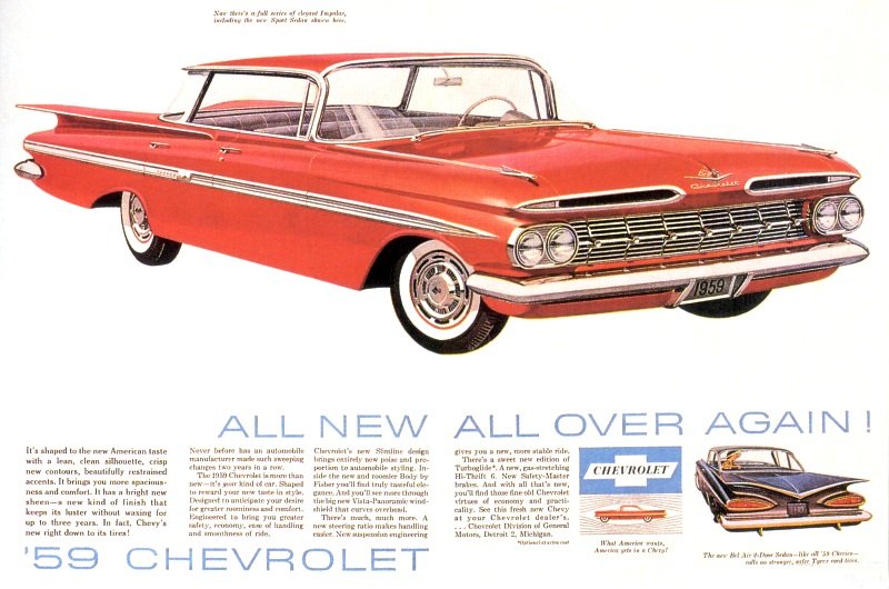1959 Chevrolet Auto Advertising